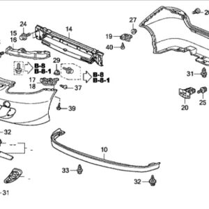Honda Jazz 2002-2008 OSR Bumper Bracket