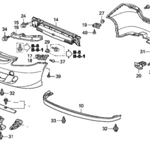 Honda Jazz 2002-2008 NSR Bumper Bracket