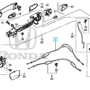 Honda Civic 2012-2016 Front Inner Handle Cable