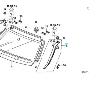 Honda CR-V 2002-2006 Nearside Windscreen Garnish