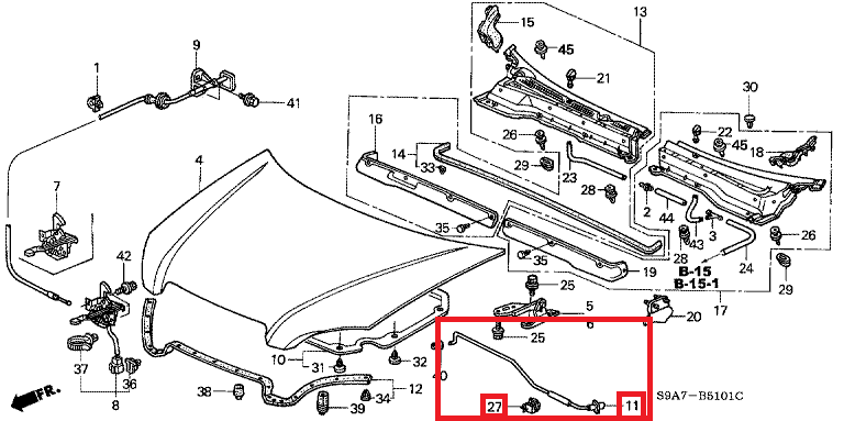 Sensor De Oxigeno Trasero Honda CRV 2001 - Tachicar