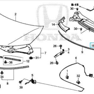 Honda Civic 2012-2016 Nearside Scuttle Trim