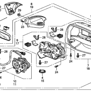 Honda Jazz 2009-2015 Offside View Mirror Glass, 76203-TF3-E11