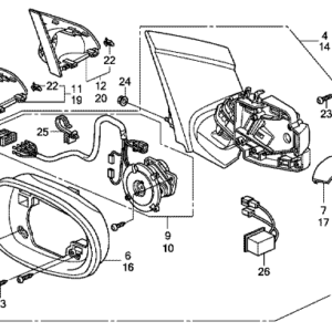 Honda Civic 2006-2011 Offside Mirror Cap