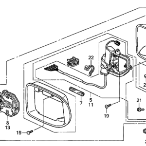 Honda Jazz 2002-2008 Nearside Mirror Glass