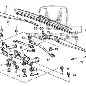 Honda Jazz 2009-2015 Offside Front Wiper Arm