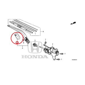 Honda Jazz 2016-2019 Rear wiper Arm Cover 76721-T5A-003