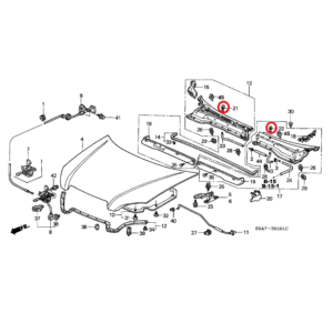 Honda CR-V 201-2006 Nearside Windscreen Washer Jet 76815-S9A-003