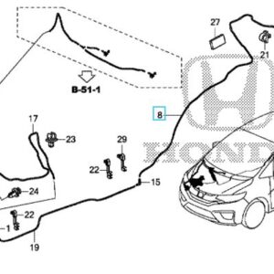 Honda Jazz 2016-2019 Washer Tube Sub Assy (2560mm)