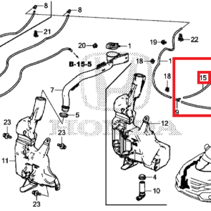 Honda Civic 2017-2022 Washer Tube Set