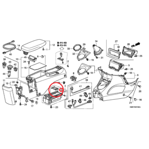 Honda Civic 2006-2011 Cup Holder Separator 77235-SMG-E02