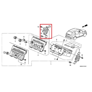 Honda CR-V 2007-2012 Nearside Radio Bracket