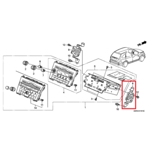 Honda CR-V 2007-2012 Offside Radio Bracket