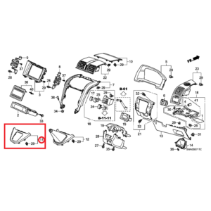 Honda CR-V 2007-2012 Gearstick Panel Assembly