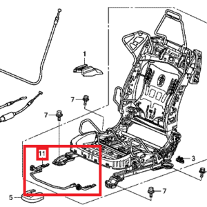 Honda Civic 2006-2011 Front Seat Lever