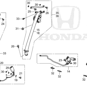 Honda Civic 2017-2021 Side Shoulder Adjuster Cover