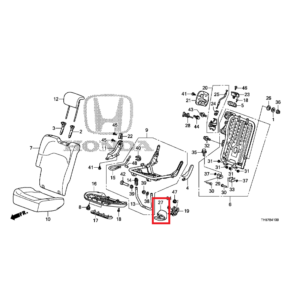 Honda Jazz 2009-2015 Rear Seat Foot Guide Cover