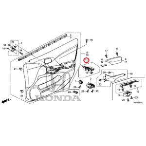 Honda Civic 2012-2016 Window Switch Casing,83541-TV1-E02ZA