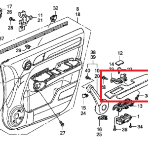 Honda CR-V 2007-2012 Nearside Door Armrest