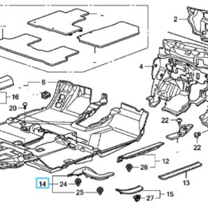 Honda CR-V 2007-2012 OSR Floor Trim