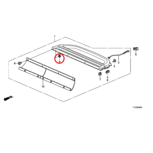 Honda Jazz 2009-2015 Parcel Shelf Clip 84409-TF0-003ZA