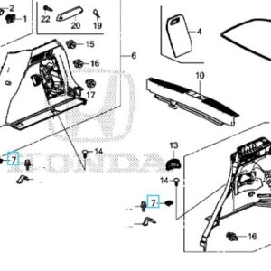 Honda HR-V 2016-2018 Boot Tie Down Hook