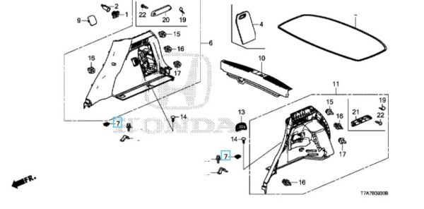 Honda HR-V 2016-2018 Boot Tie Down Hook