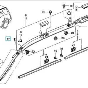 Honda CR-V 2002-2006 Windscreen Side Garnish Screw