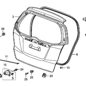 Honda Jazz 2009-2015 Tailgate Lock Bolt