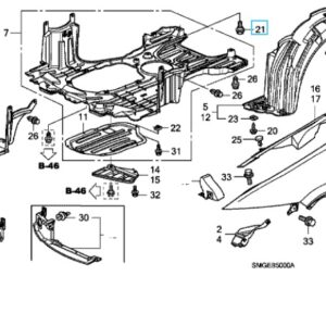 Honda Civic 2006-2011 Undertray Bolt