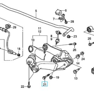 Honda CR-V 2007-2012 Rear Trailing Arm Bolt 14x88.5