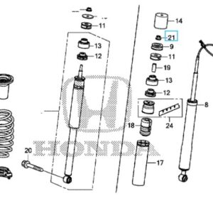 Honda Civic Tourer 2012-2016 Rear Shock Absorber Upper Nut