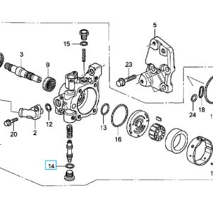 Honda CR-V Diesel 2005-2012 Power Steering Pump O-Ring 16.7x1.8
