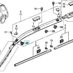 Honda CR-V 2001-2006 Roof Garnish Clip