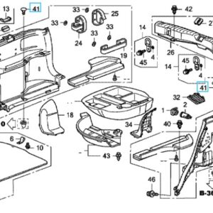 Honda CR-V 2007-2012 Side Lining Clip