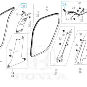 Honda Civic 2023-2026 B and C Pillar SRS Clip