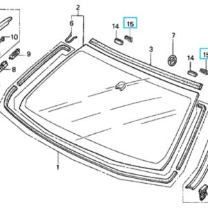 Honda Civic 3 Door 2001-2005 Windscreen Fastener