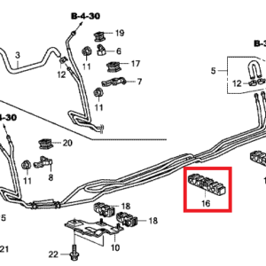 Honda CR-V 2007-2012 Fuel Clamp C