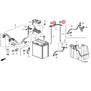 Honda Jazz 2009-2015 6mm Nut Flange, 94050-06080