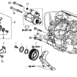 Honda Civic 2012-2016 Alternator Bolt 10x45