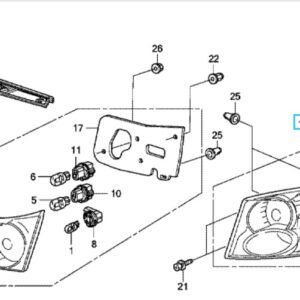 Honda Accord Tourer 2009-2015 NSR Outer Lamp