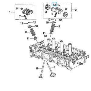 Honda FR-V Exhaust Rocker Arm Tappet Adjusting Nut