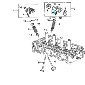 Honda FR-V Exhaust Rocker Arm Tappet Adjusting Screw