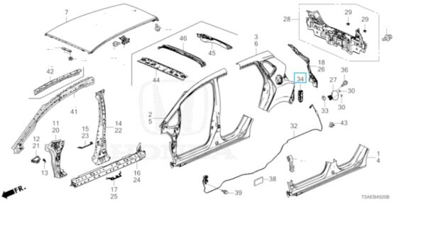 Honda Jazz 2008-2019 Rear Air Outlet