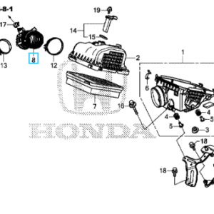 Honda Civic  5dr & Tourer 2012-2016 Air Flow Tube