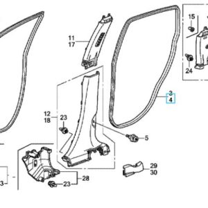 Honda CR-V 2007-2012 NSR Aperture Seal