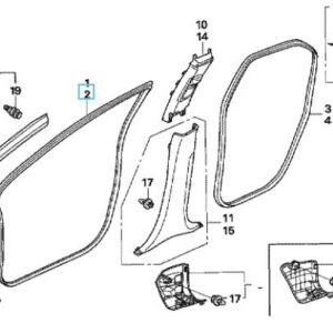 Honda Civic 2006-2011 NSF Door Aperture Seal