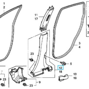 Honda CR-V 2007-2012 Offside B Pillar Lower Trim
