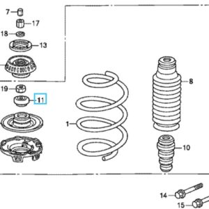 Honda Jazz 2007-2008 Front Shock Absorber Bearing