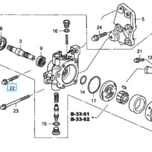 Honda CR-V I-CTDI 2007-2009 Power Steering Pump Bolt